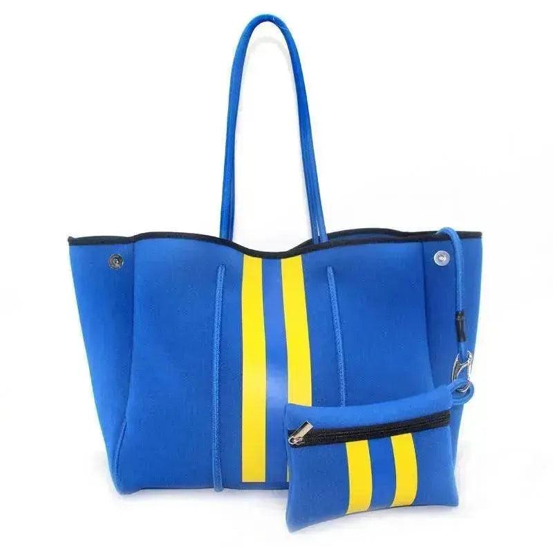 Sac de plage portable noir imprimé léopard pour loisirs et voyages EX-STOCK Canada