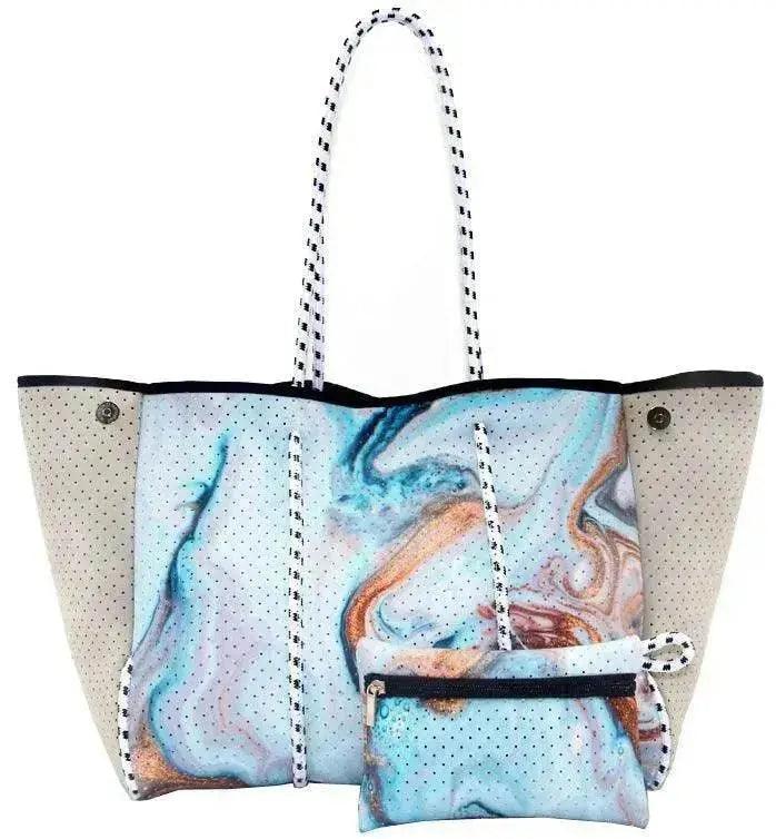 Sac de plage portable noir imprimé léopard pour loisirs et voyages EX-STOCK Canada