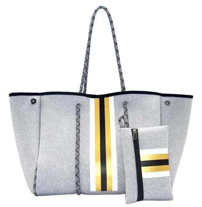 Sac de plage portable noir imprimé léopard pour loisirs et voyages EX-STOCK Canada