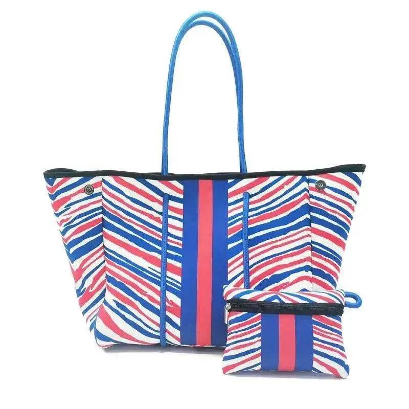 Sac de plage portable noir imprimé léopard pour loisirs et voyages EX-STOCK Canada