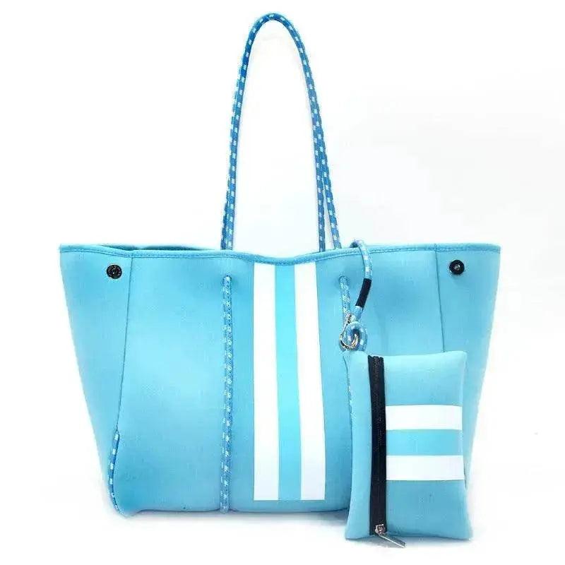 Sac de plage portable noir imprimé léopard pour loisirs et voyages EX-STOCK Canada