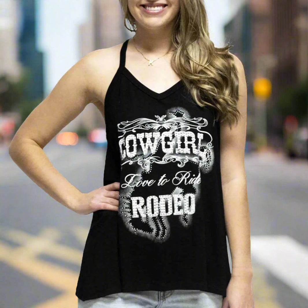 Liberty Wear Women's Cowgirl Rodeo Tank Top EX-STOCK Canada