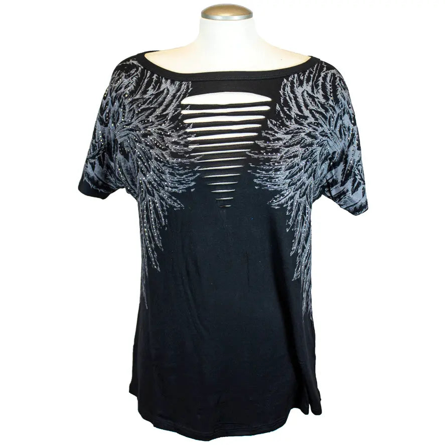 Top Liberty Wear para mujer con alas recortadasEX-STOCK Canada