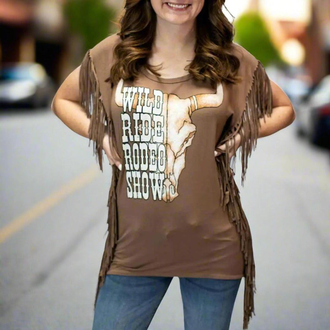 T-shirt de rodéo Liberty Wear pour femmes Wild RideEX-STOCK Canada