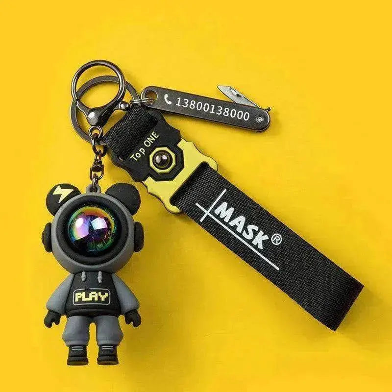 Lightning Unique Anti Lost Card Custom Pendant Keychain - EX-STOCK Canada