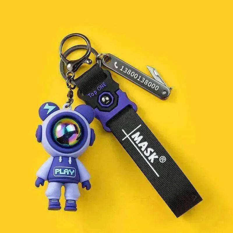 Lightning Unique Anti Lost Card Custom Pendant Keychain - EX-STOCK Canada