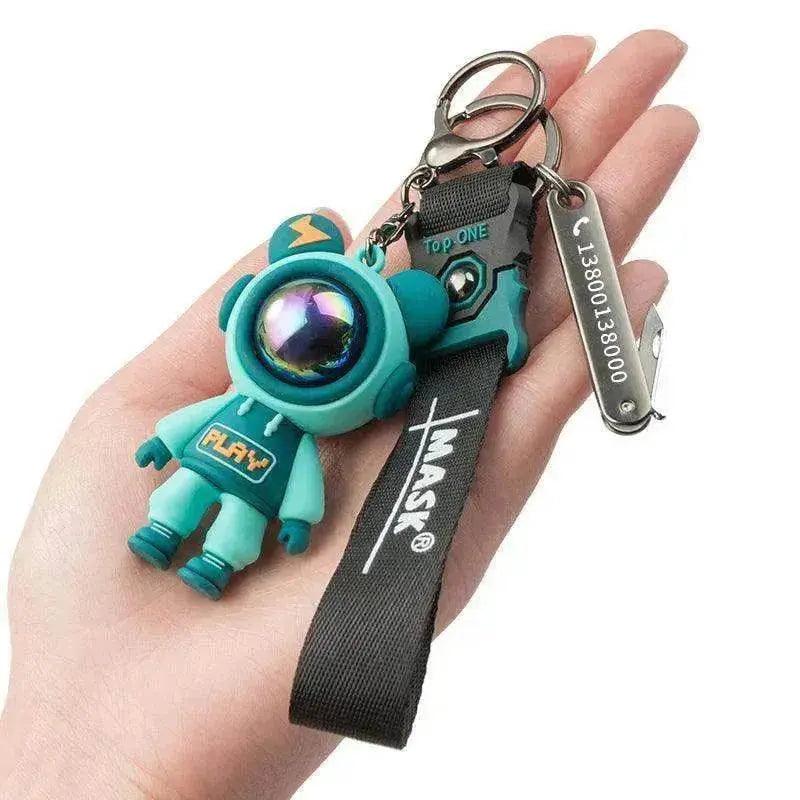 Lightning Unique Anti Lost Card Custom Pendant Keychain - EX-STOCK Canada