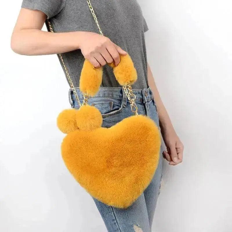 Sacs d'amour Sac à main en peluche douce pour femmes Fête de la Saint-Valentin - EX-STOCK Canada