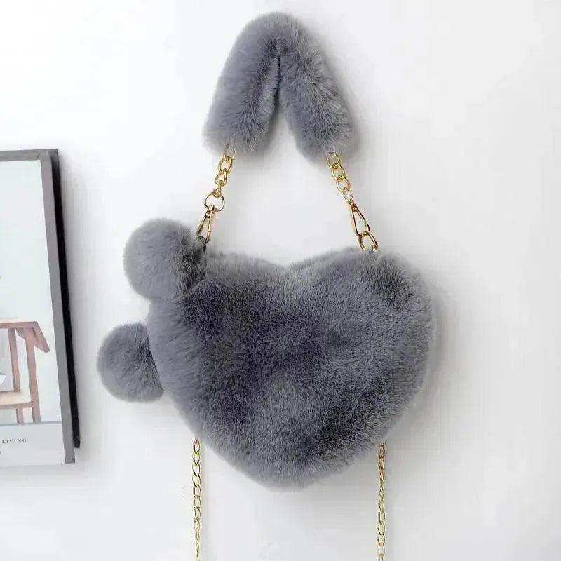 Sacs d'amour Sac à main en peluche douce pour femmes Fête de la Saint-Valentin - EX-STOCK Canada