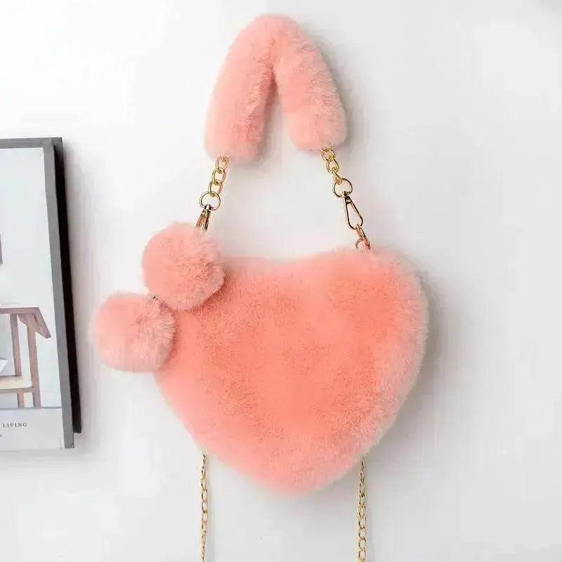 Sacs d'amour Sac à main en peluche douce pour femmes Fête de la Saint-Valentin - EX-STOCK Canada