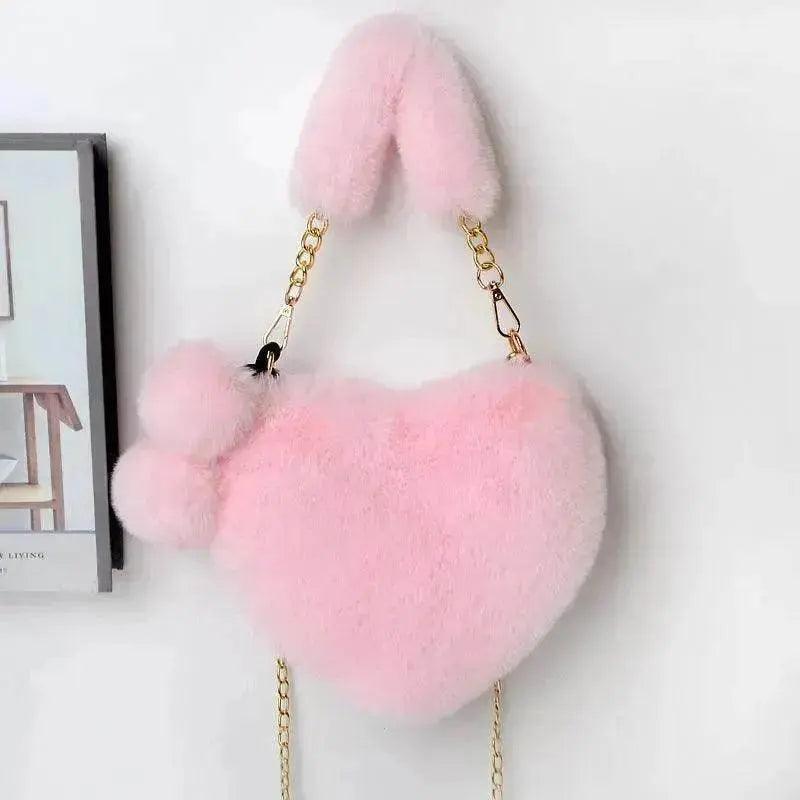 Sacs d'amour Sac à main en peluche douce pour femmes Fête de la Saint-Valentin - EX-STOCK Canada