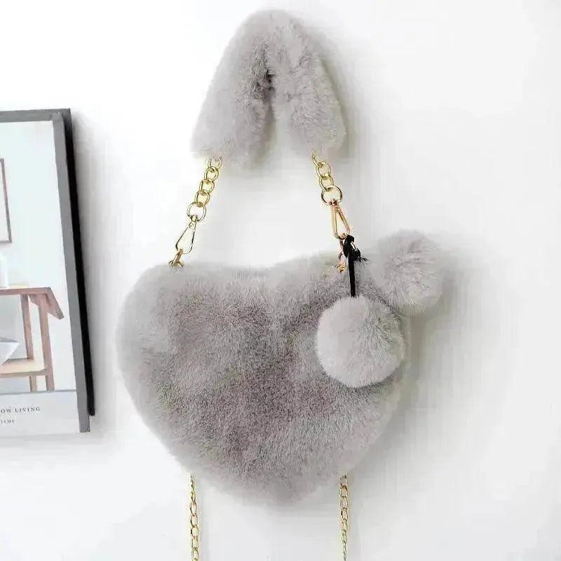 Sacs d'amour Sac à main en peluche douce pour femmes Fête de la Saint-Valentin - EX-STOCK Canada