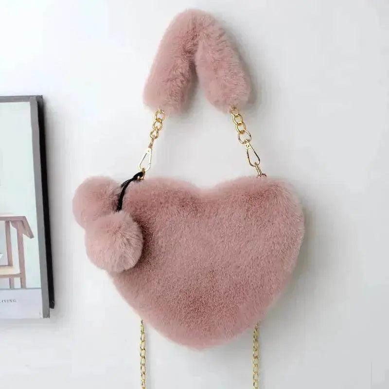 Sacs d'amour Sac à main en peluche douce pour femmes Fête de la Saint-Valentin - EX-STOCK Canada