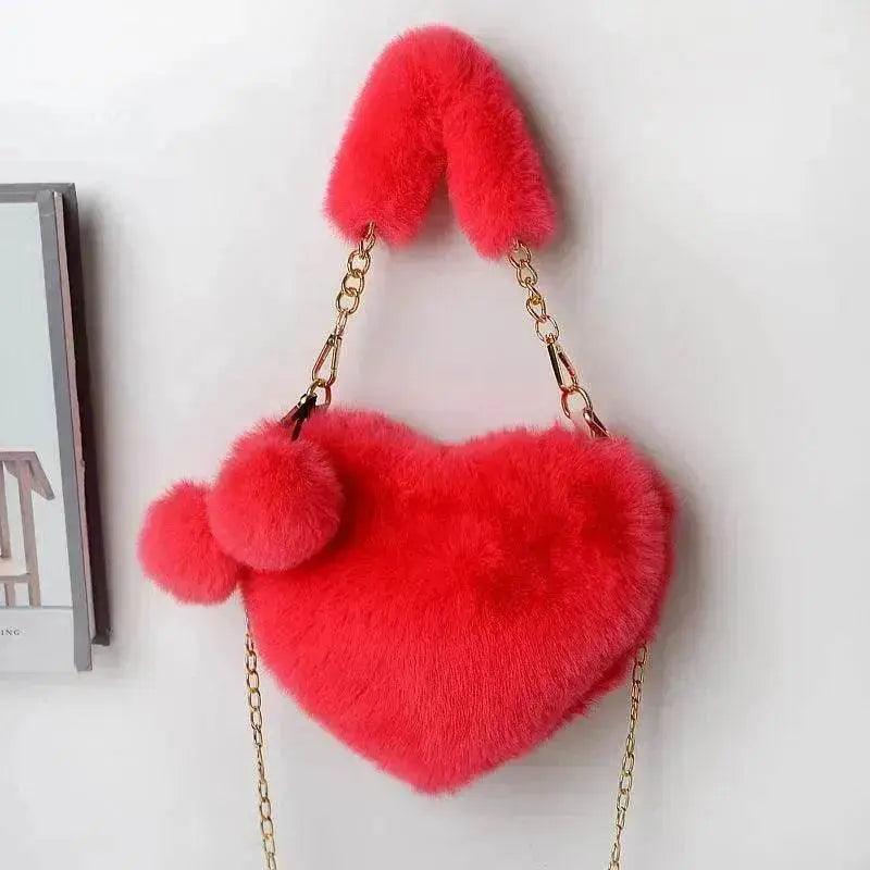 Sacs d'amour Sac à main en peluche douce pour femmes Fête de la Saint-Valentin - EX-STOCK Canada