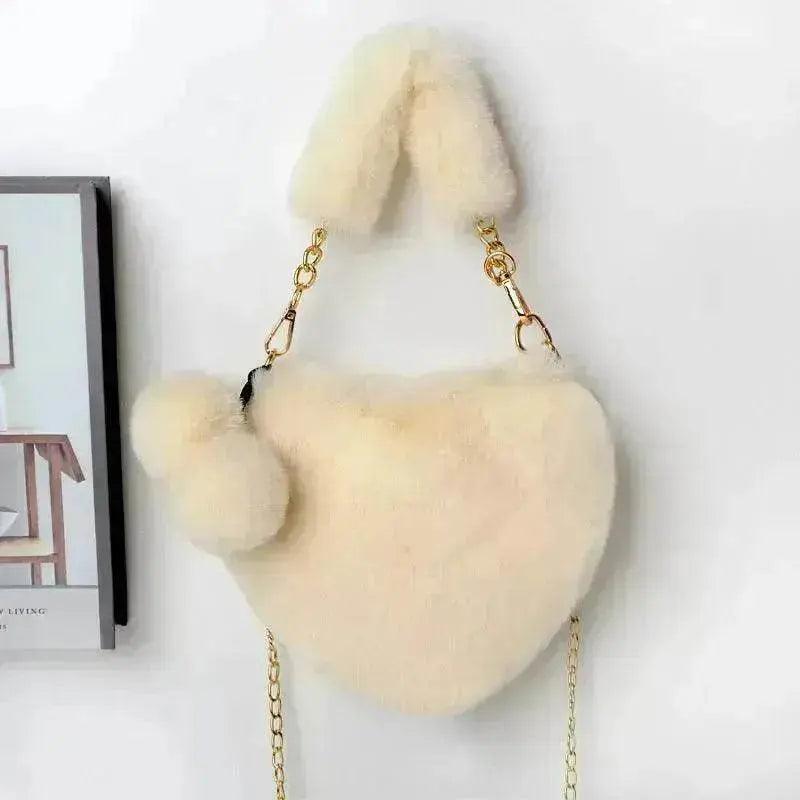Sacs d'amour Sac à main en peluche douce pour femmes Fête de la Saint-Valentin - EX-STOCK Canada