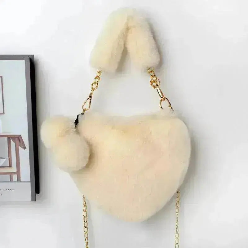 Love Bags Soft Plush Handbags Women Valentine's Day Party Bag - EX-STOCK Canada