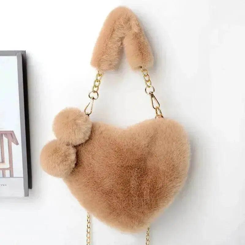 Sacs d'amour Sac à main en peluche douce pour femmes Fête de la Saint-Valentin - EX-STOCK Canada