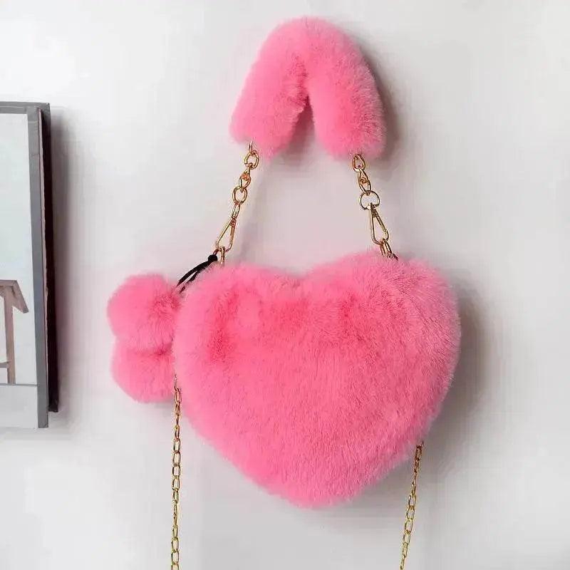 Sacs d'amour Sac à main en peluche douce pour femmes Fête de la Saint-Valentin - EX-STOCK Canada