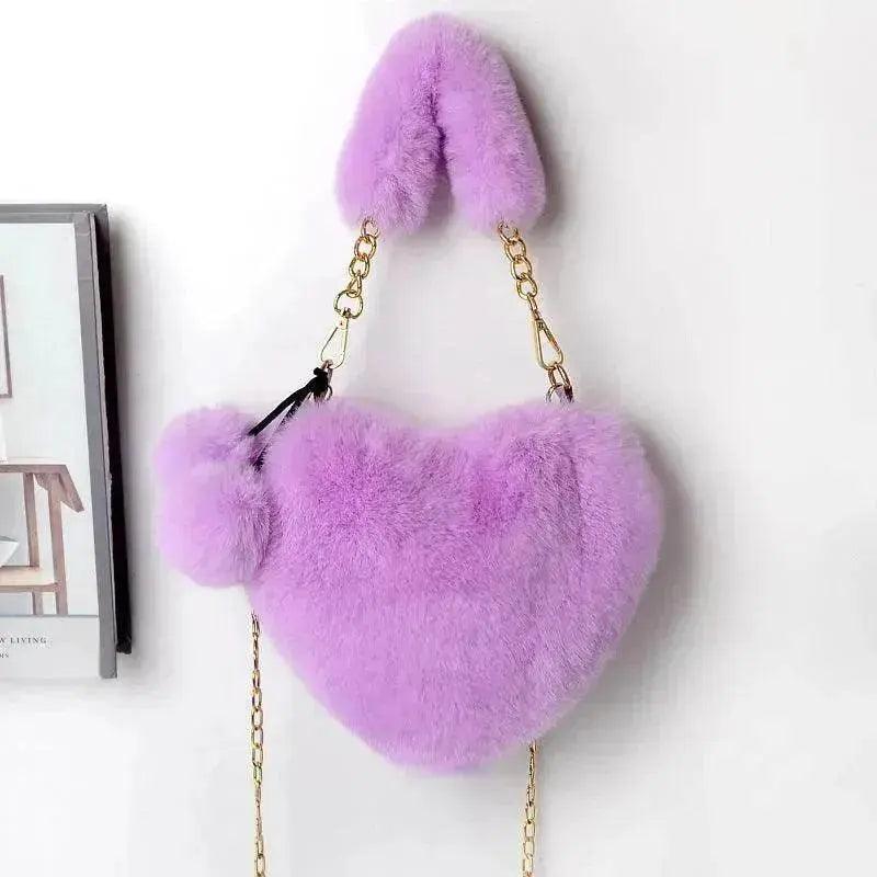 Sacs d'amour Sac à main en peluche douce pour femmes Fête de la Saint-Valentin - EX-STOCK Canada