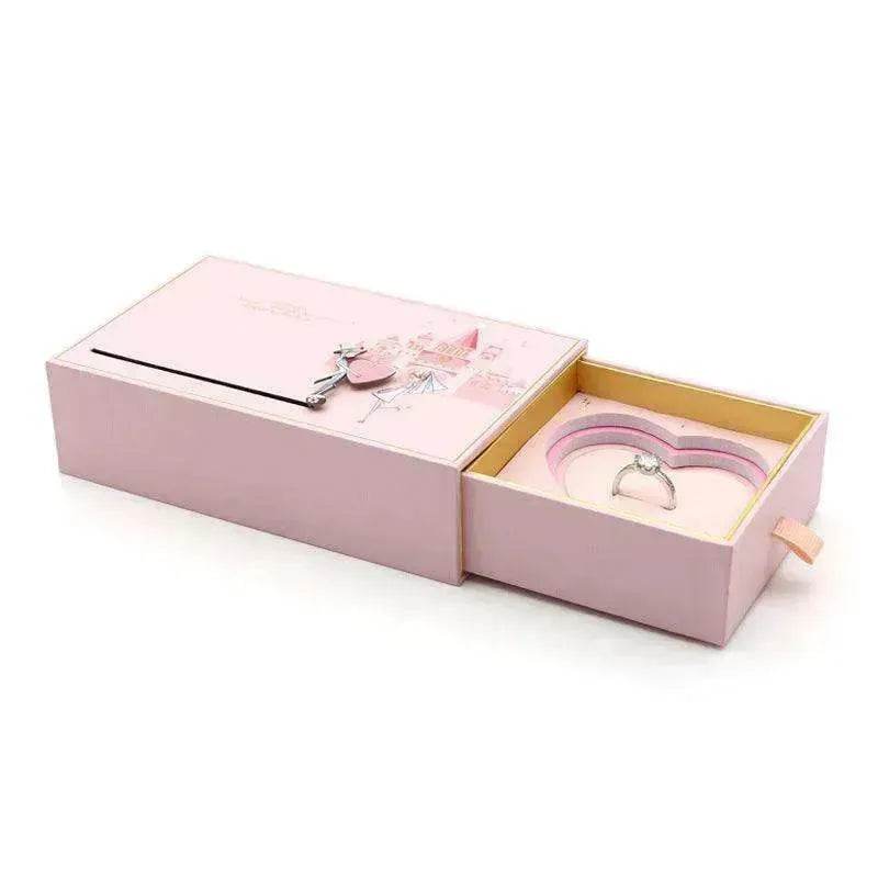 Love Castle Jewelry Ring & Necklace Box - EX-STOCK Canada