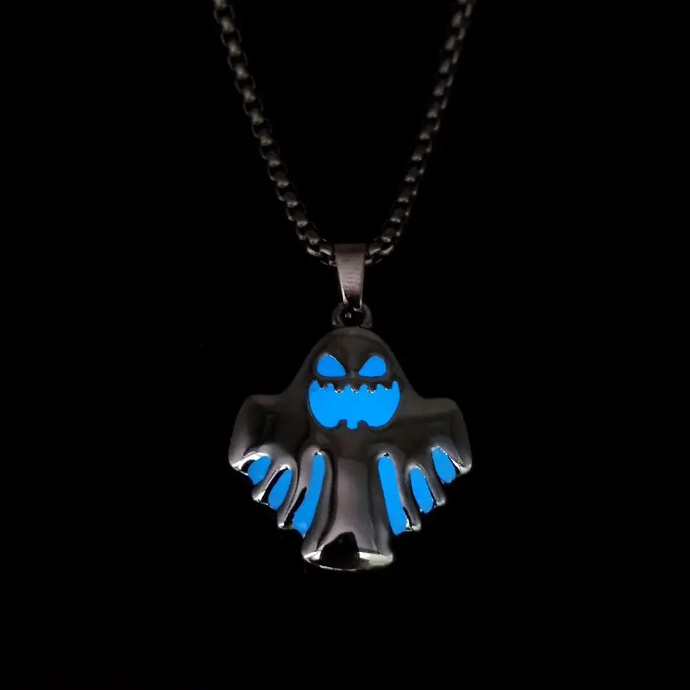 Luminous Ghost Pendant Halloween Necklace - EX-STOCK Canada