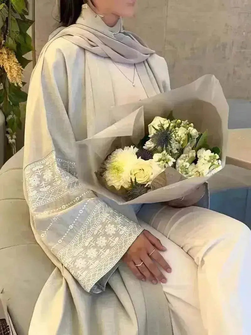 Luxurious Embroidered Cardigan Robe for middle east - EX-STOCK Canada