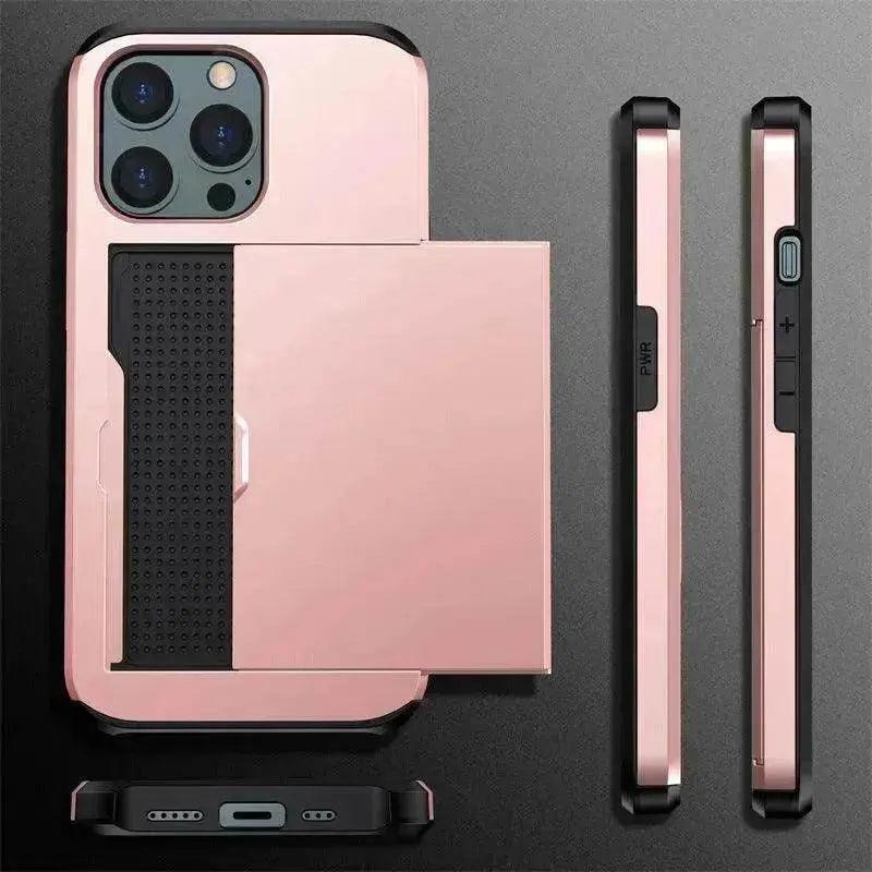 Étui portefeuille de luxe pour iPhone, étui pour téléphone Apple, porte-cartes - EX-STOCK Canada