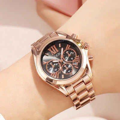 Luxury rose gold women casual watch EX-STOCK Canada