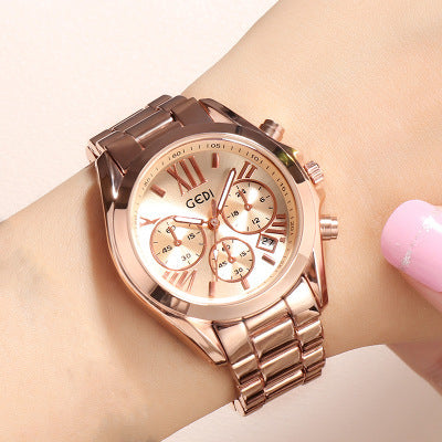 Luxury rose gold women casual watch EX-STOCK Canada
