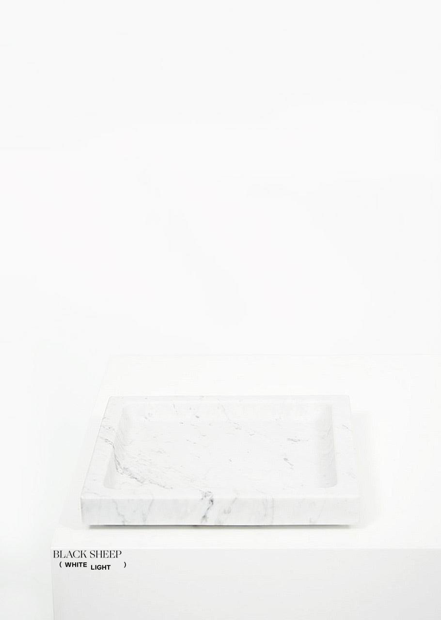 Bianco Carrara Marble Square Tray EX-STOCK Canada