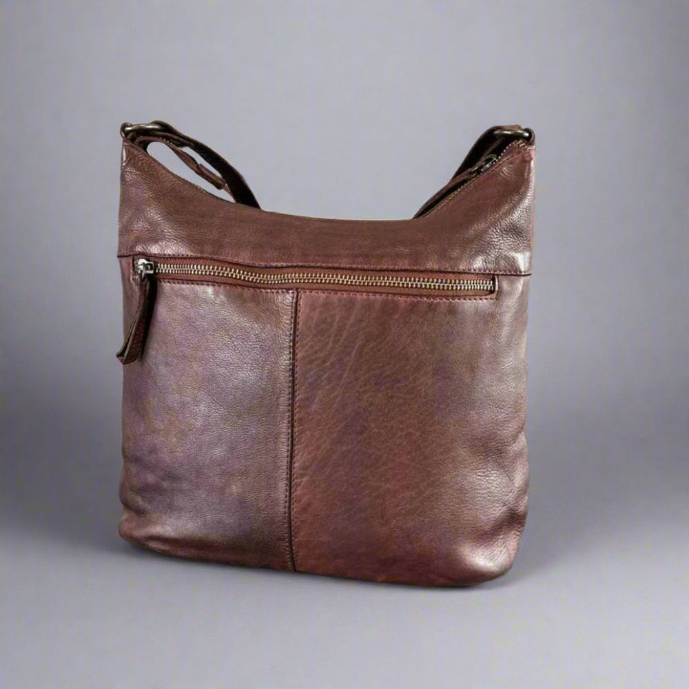 Sac fourre-tout en cuir MET Floral Stitch avec bandoulière réglableEX-STOCK Canada