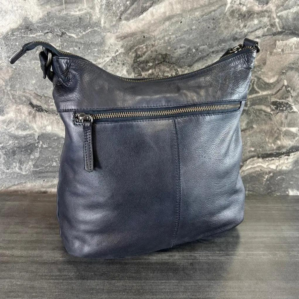 Sac fourre-tout en cuir MET Floral Stitch avec bandoulière réglableEX-STOCK Canada