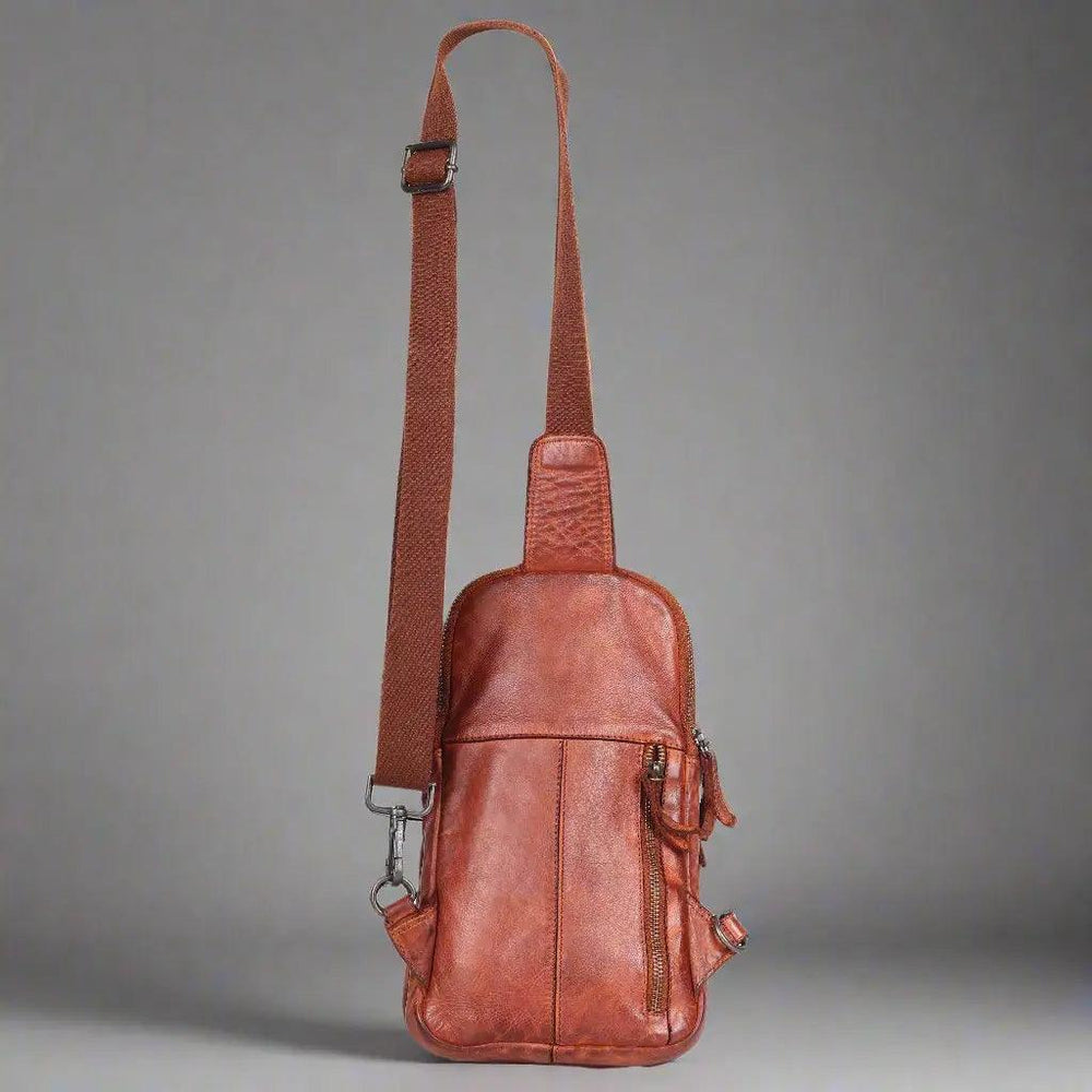 MET Leather Chest Front Bag & Backpack with Dual Zipper Pockets EX-STOCK Canada