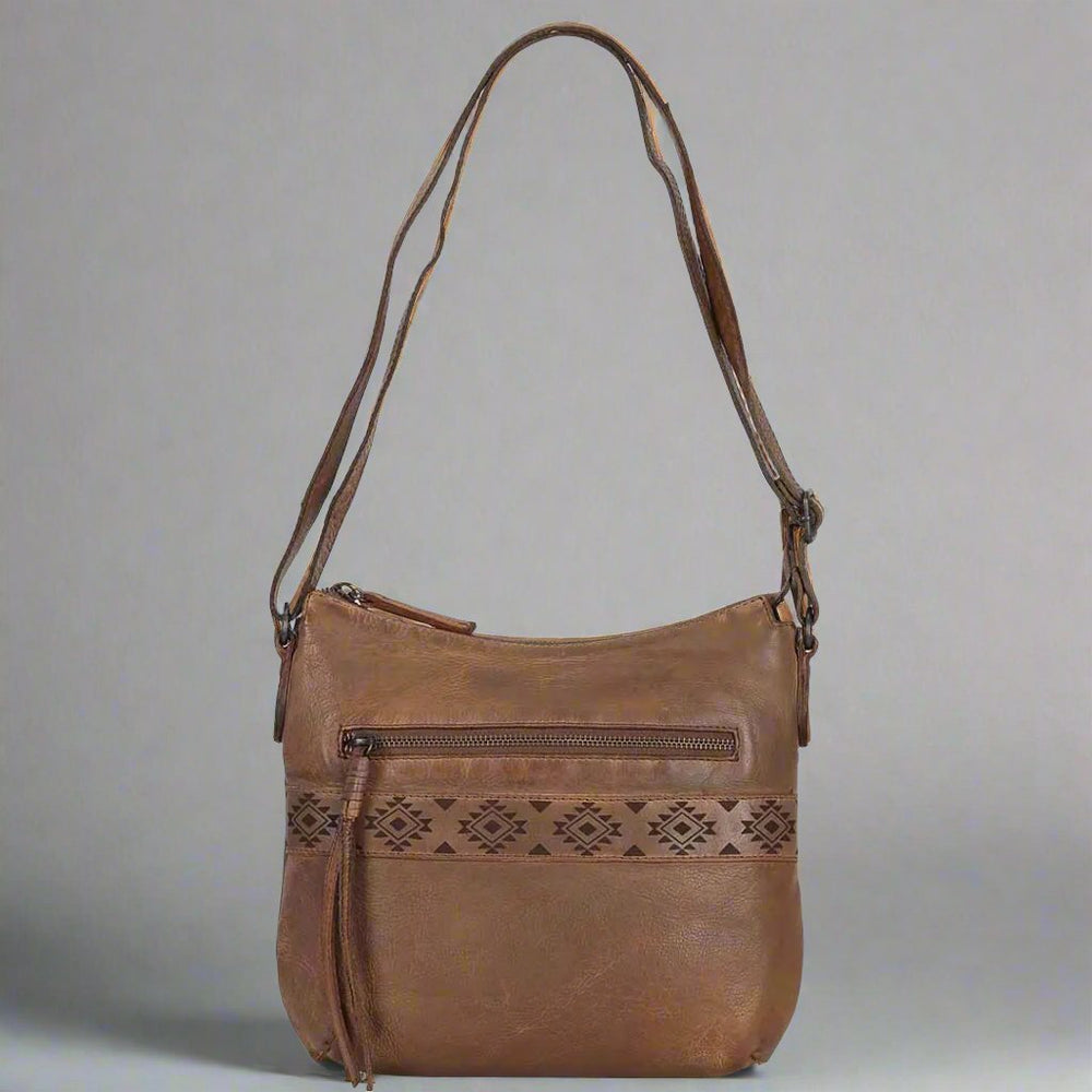 Bolso bandolera MET con diseño aztecaEX-STOCK Canada