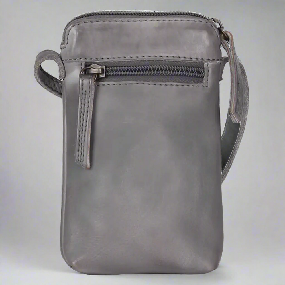 Bolso Cruzado Pequeño de Cuero MET | Bolso Compacto para Teléfono con Bolsillos Delanteros y TraserosEX-STOCK Canada