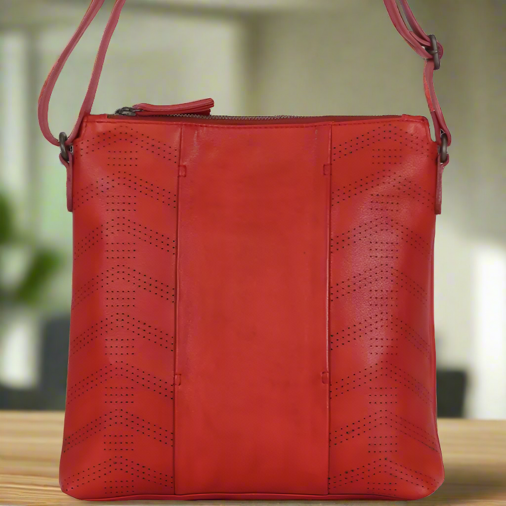 Sac à main en cuir MET à trois compartiments, sac bandoulièreEX-STOCK Canada