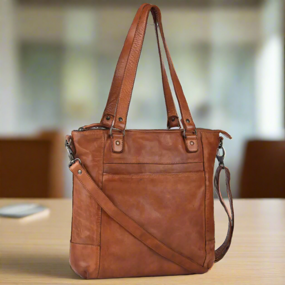 Bolso de cuero MET con dos asasEX-STOCK Canada