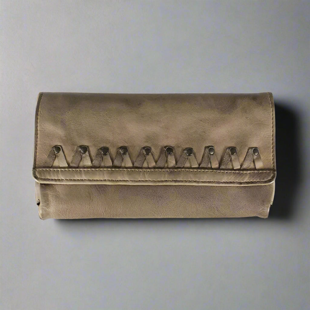 Cartera trifold de cuero con cierre magnético para mujer METEX-STOCK Canada