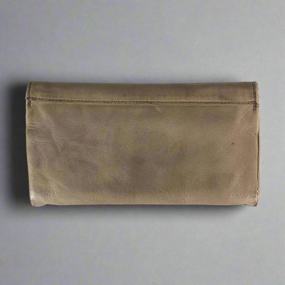 Portefeuille en cuir à trois volets avec fermeture aimantée MET pour femmesEX-STOCK Canada