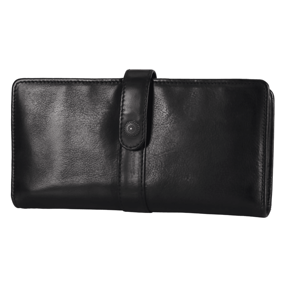 MET Women's Snap Tab Leather Wallet