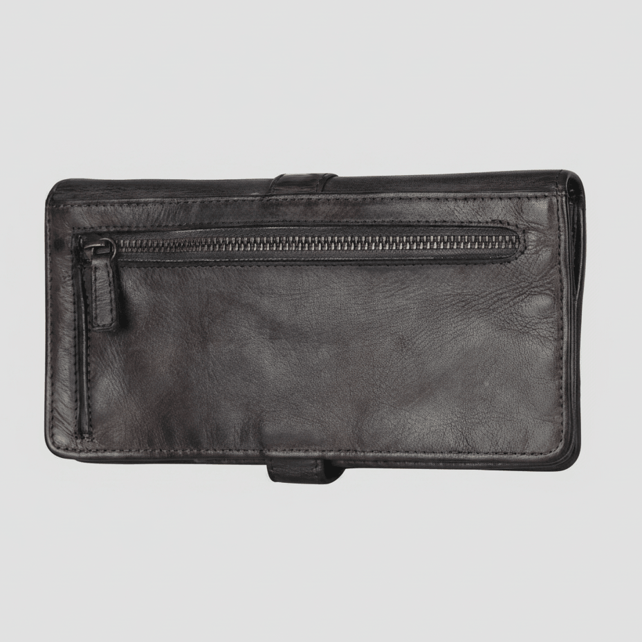 MET Women's Snap Tab Leather Wallet