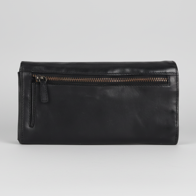 BOL Portefeuille en cuir à languette carrée pour femme - EX-STOCK Canada