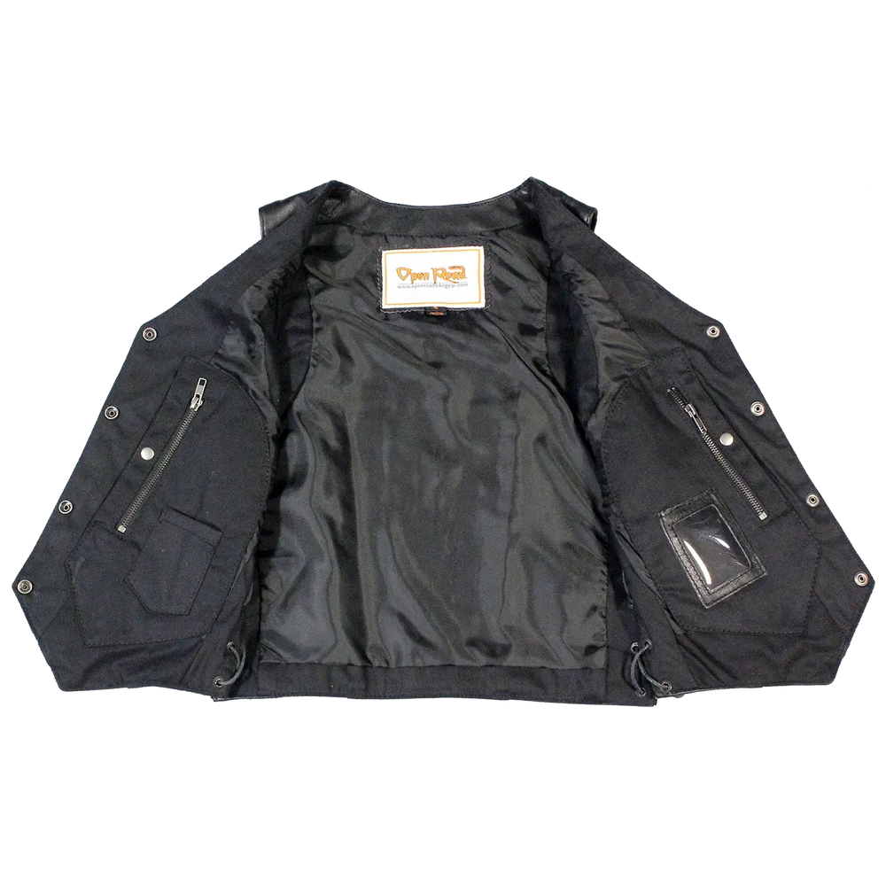 Gilet en cuir pour femmes Open RoadEX-STOCK Canada