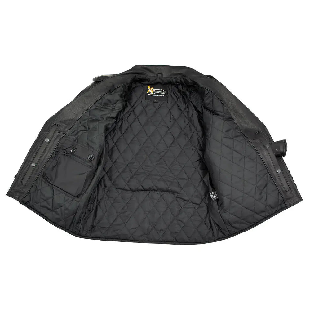 X Element Men's Leather Motorcycle Jacket EX-STOCK Canada