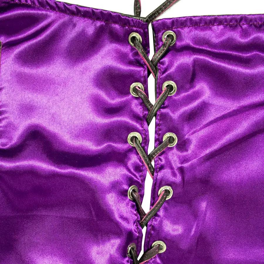 Gilet en cuir avec dentelle sur les côtés Open Road pour femmesEX-STOCK Canada