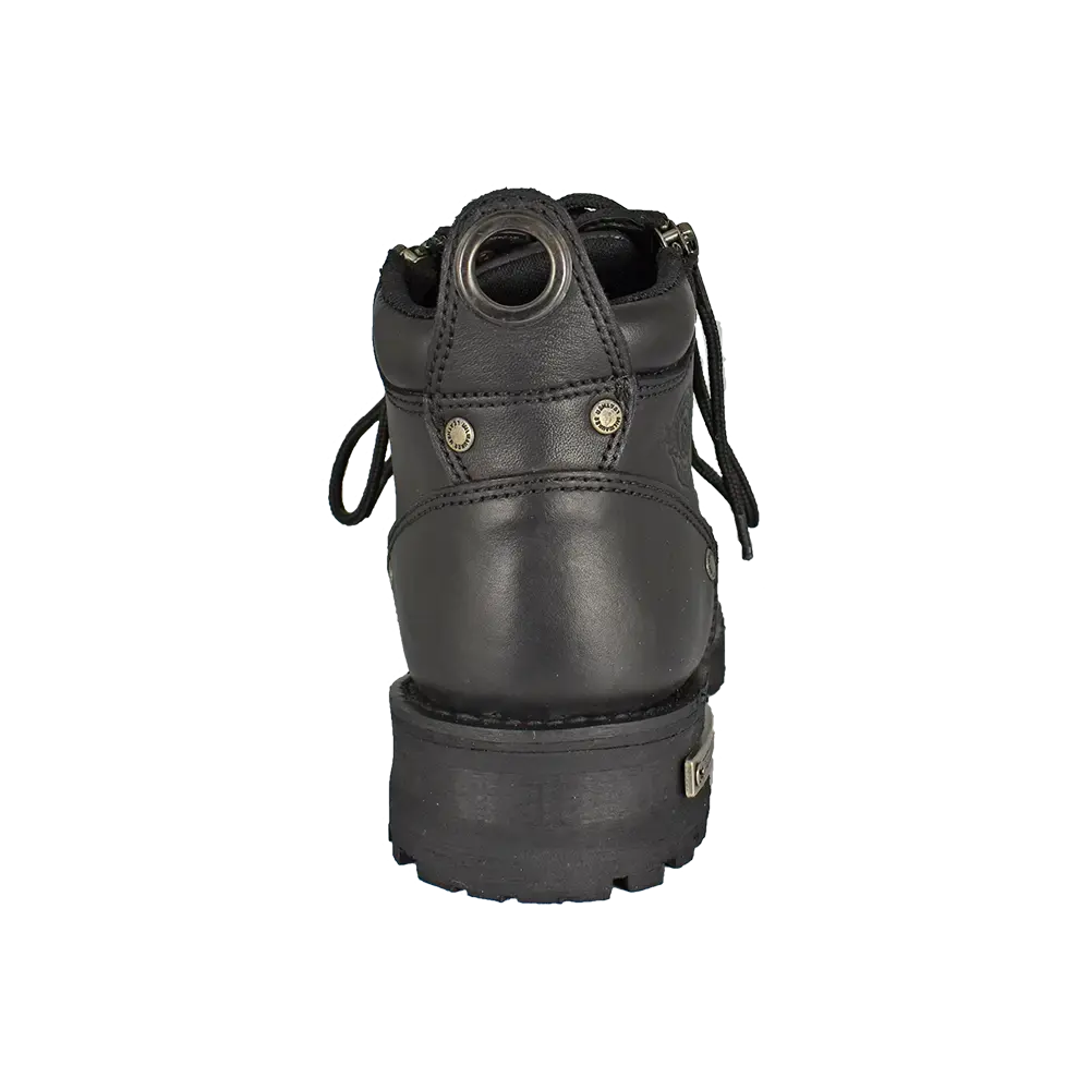 Botas de motocicleta para mujer Milwaukee Leather de 6" con doble cremalleraEX-STOCK Canada