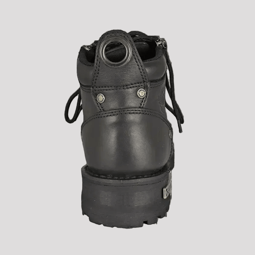 Bottes de moto pour femmes Milwaukee Leather à double fermeture éclair de 6 pouces