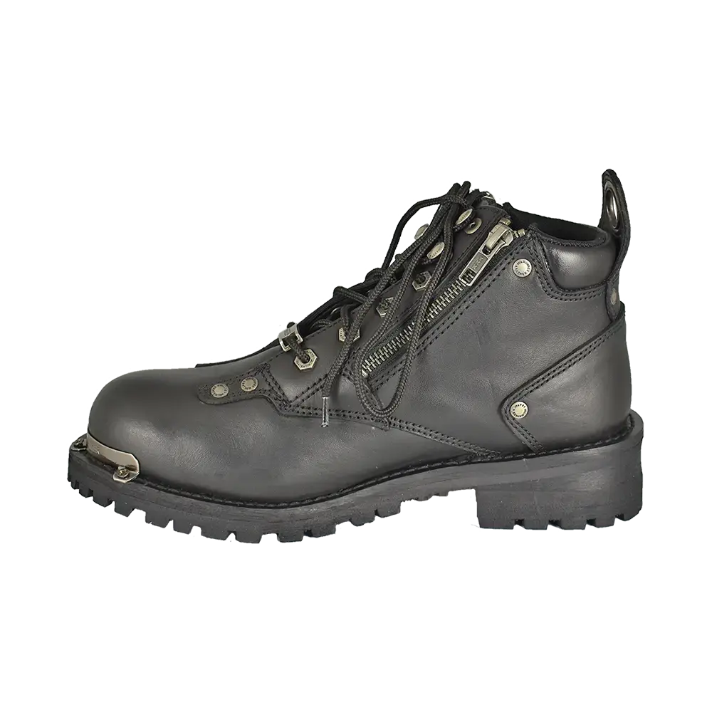 Botas de motocicleta para mujer Milwaukee Leather de 6" con doble cremalleraEX-STOCK Canada