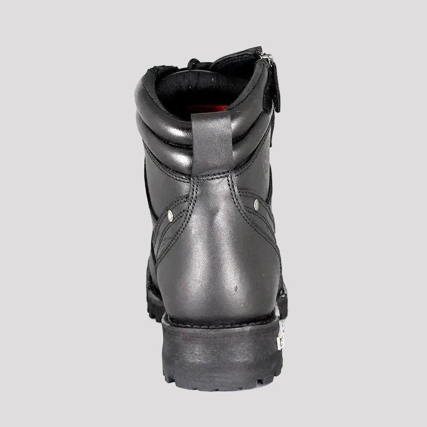 Milwaukee Leather Men's 6" Milwaukee Side Zip Lace Up Motorcycle Boots