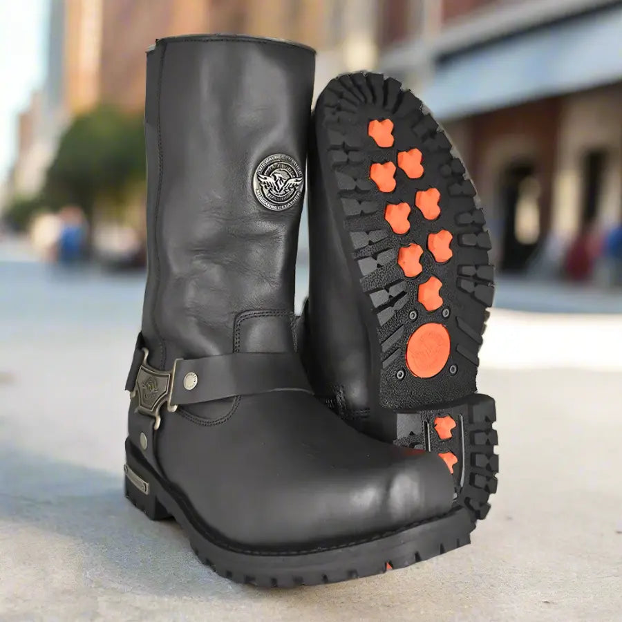 Milwaukee Leather Men's Wide 11" Harness Motorcycle Boots EX-STOCK Canada